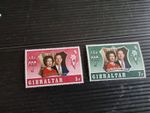 GIBRALTAR 1972 SG 306-307 ROYAL SILVER WEDDING  MNH