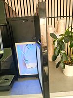 Black Table Top Mini Fridge Single Door Built-in Lock Interior Light Manual