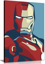 Iron Man Retro Pop Art Canvas Wall Art Picture Print