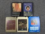 Pop Soft Rock 8-Track Tapes Lot of 5 - Rod Stewart, Neil Sedaka, Barry Manilow