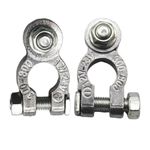 2pcs Leisure Battery Terminals Connectors Clamps Car Van Caravan Motorhome