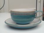 Denby ~ Azure Coast ~ Cappuccino / Tea Cup And Saucer In V.G.C. Free UK P&P