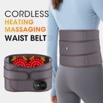 Electric Infrared Heated Waist Belt Vibration Massage for Lower Back Pain Relief