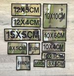 MTP Army Embroidery Personalised Name Badges Patches Various Sizes HOOK Backing