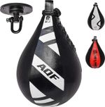 AQF Speed Ball Boxing Punch Bag Swivel Leather MMA Training Gym Fitness Set