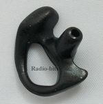 Gel Earpiece Insert Ear Mould BLACK for Acoustic Tube Earpieces  Medium Left Ear
