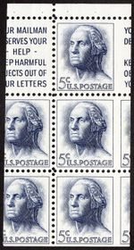 US Stamps # 1213a MNH Dramatic Shift Pane Error