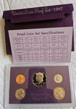 1987-S PROOF SET / EXTREMELY RARE / HARD TO FIND / UNC / ONLY (3,792,233) MINTED