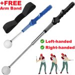 Retractable Golf Swing Training Aid Golf Grip Trainer Warm-up Practice Indoor
