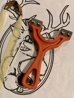 LEIGHTONS CATTYS Clipped Frame Hunting Catapult Slingshot 90mm “Spitfire”.