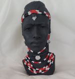 hand made sculpture of Bust of Masai Man ,Kenya.