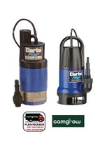 Clarke Submersible Water Pump 750w &  1100w - Fitted with Auto Start/Stop Float