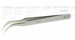 Tweezers No.7 Non Magnetic Curved Angled Bent Stainless Steel Fine Point Jewlers