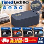 Timed Lock Box for Phones Self Control Timer Addiction Management Safe