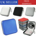 40 CD DVD Carry Case Cover Disc Storage Holder CD Sleeve Wallet Ideal for In Car