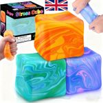 Needoh Gel Ice Cube Square Decompression Toy Squishy Stress Sensory Fidget Toys