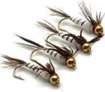 Trout Fly Fishing Flies MAYFLY NYMPH  Gold Head BARBED or BARBLESS  various QTY