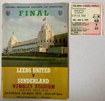 Leeds United v Sunderland 1973 FA Cup Final Programme + Ticket