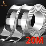 Heavy Duty Double-Sided Nano Tape Reusable Strong Stick Mounting Gel Clear Tape