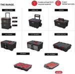 Keter Stack Roll Modular Storage System Organiser Tool Case Toolbox Mobile Cart