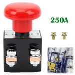 250A 12-220V Battery Isolator Kill Master Switch Push Pull Button Emergency Stop