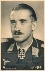 ADOLF GALLAND Signed Photograph Spanish Civil War Cross Gold Award 6"x4" reprint