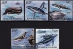 SAVE THE WHALES Sea/Marine Life 5v MNH Stamp Set (2012 Burundi)