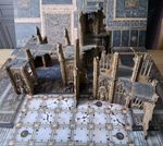 🌟 Warhammer 40k Painted Sector Imperialis Sanctum Chalanth Terrain Scenery OOP