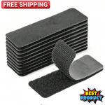 20pcs Fastening Tape Self Adhesive Heavy Duty Sticky Strip Sew On Tape Hook Loop