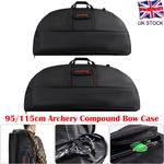 Archery 95/115cm Compound Bow Case Shoulder Lightweight Adjustable Straps UK