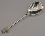 31g ENGLISH STERLING SILVER WESTMINSTER ABBEY JAM SPOON 1978