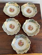 Lovely Set Of 5 Vintage Lustre Ceramic Dishes