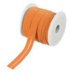 3/4 Inch Single Fold Bias Tape Polyester Roll for Sewing(Orange 25 Yards)