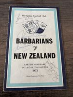 Barbarians v New Zealand 1973 Signed Programme + COA