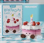 Jellycat inspired Lego type birthday cakes strawberry pink cake bricks NEW & box