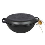 8 L Maysternya Cast Iron Kazan Cauldron Pilaf Lagman Plov Kazan Чугунный Казан