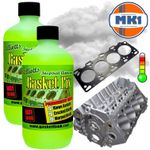 DIESEL ENGINE FIX PERMANENT SEAL BLOWN HEAD GASKET CYLINDER SEALANT REPAIR x2