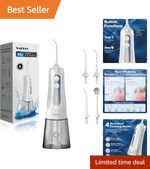 Efficient Portable Water Flosser with 300ML Tank & 8 Tips for Ultimate Clean