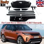 FULL GLOSS BLACK GRILLE BODY TRIM PANEL KIT FOR LAND ROVER DISCOVERY 5 L462 17+