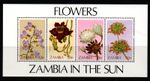 Zambia In the Sun 1982 "Flowers" miniature sheet sgMS387 MNH.