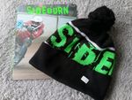 Sideburn bobble hat with booklet BNWT, Guy Martin