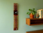 Vintage Art Glass Hungarian Carneol Glass Wall Clock MCM