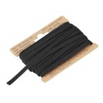 10 Yards 1/4" Double Fold Bias Tape Polyester Continuous Bulk Bias Tape Black