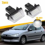 FOR CITROEN C4 GRAND PICASSO 2006-2013 2X NEW REAR NUMBER PLATE LIGHT LAMPS PAIR