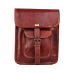 Cross Body Vintage Brown Leather Bag 11 X 9 inch MT12