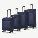 Rock Georgia 4 Piece Softside Luggage Set in Navy | Costc...