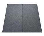 100% Thick Rubber Gym Floor Interlocking Mats 0.5M x 0.5M 20mm Black