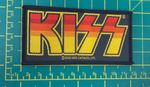Kiss Classic Orange Logo Woven Sew On Patch Officially Licensed Item