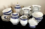 VTG 23Pcs Tea Set & Dessert Set for 6 Dobrush Beralus Porcelain Factory USSR EUC