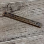 Vintage Wooden Patons Turkey Rug Wool Gauge • Rare P&B Latch Hook Craft Tool